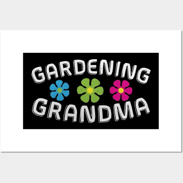 Gardening Grandma Novelty Flower Garden Gift Wall Art by TheLostLatticework